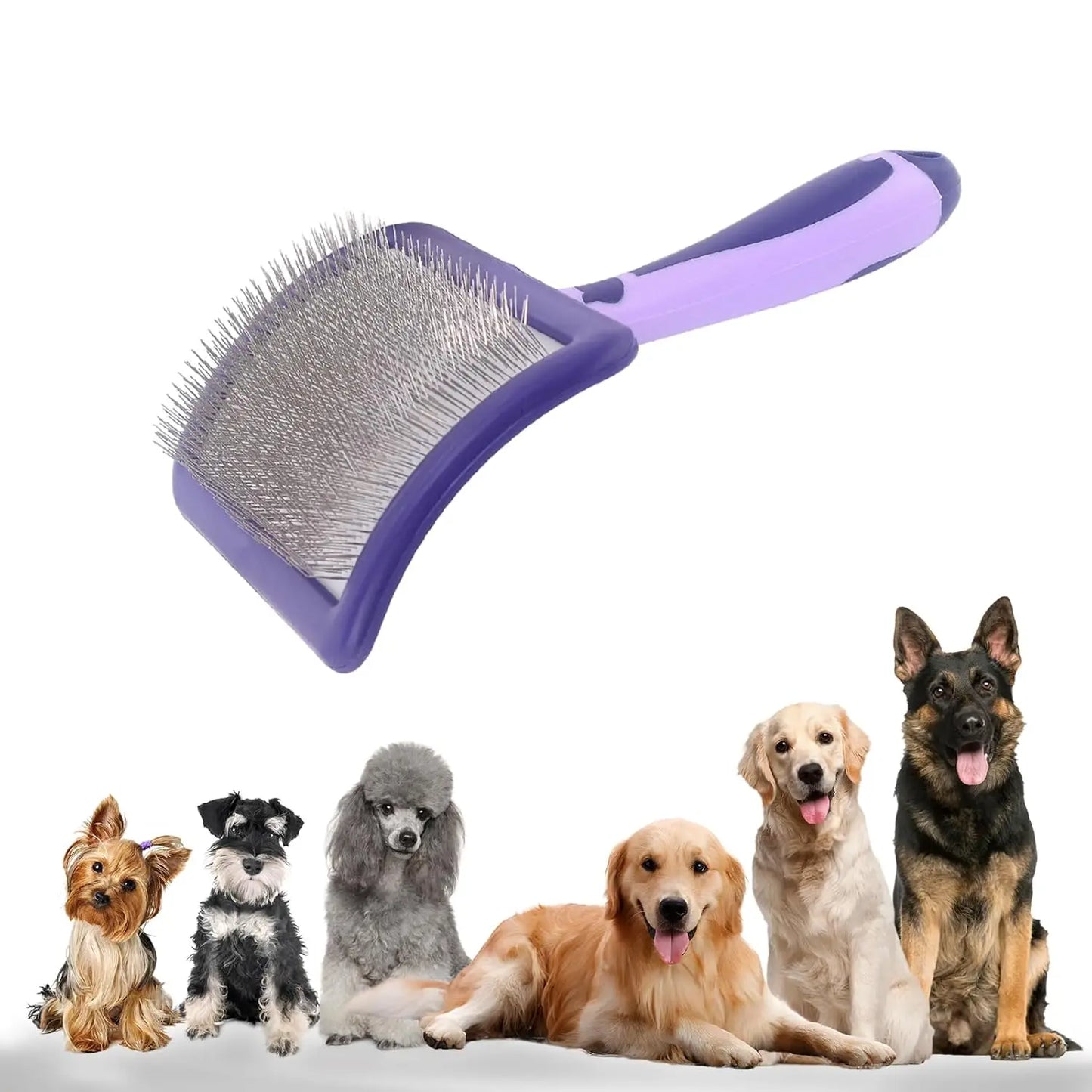 Dog Brush for Poodles Grooming Brush for Dematting Detangle Poodles German Shepherd Hair Pitbulls Yorkies Retriever Bathing